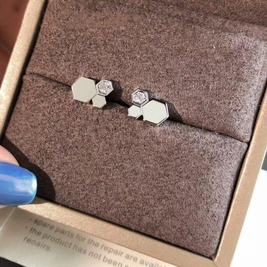[LORA]BEE LOVE SILVER DIAMOND EARRINGS