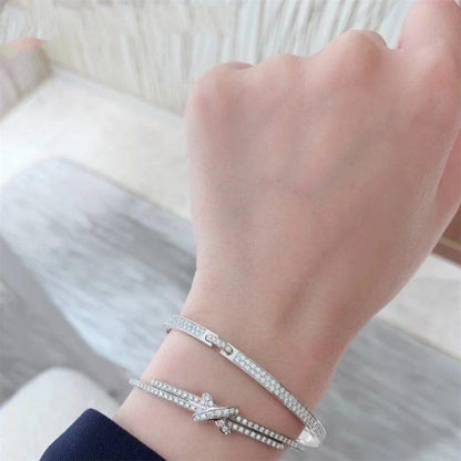 [LORA]JEUX DE BRACELET DIAMONDS SILVER