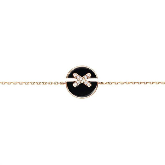 [LORA]JEUX DE BRACELET ONYX PINK GOLD DIAMOND