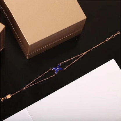 [LORA]Hollow Design Four-Leaf Clover Flower Shape Ring