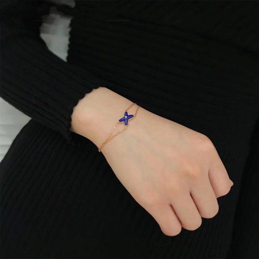 [LORA]Hollow Design Four-Leaf Clover Flower Shape Ring