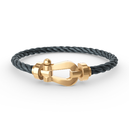 [LORA]FORCE LARGE HORSESHOE NO DIAMOND BRACELET GOLD