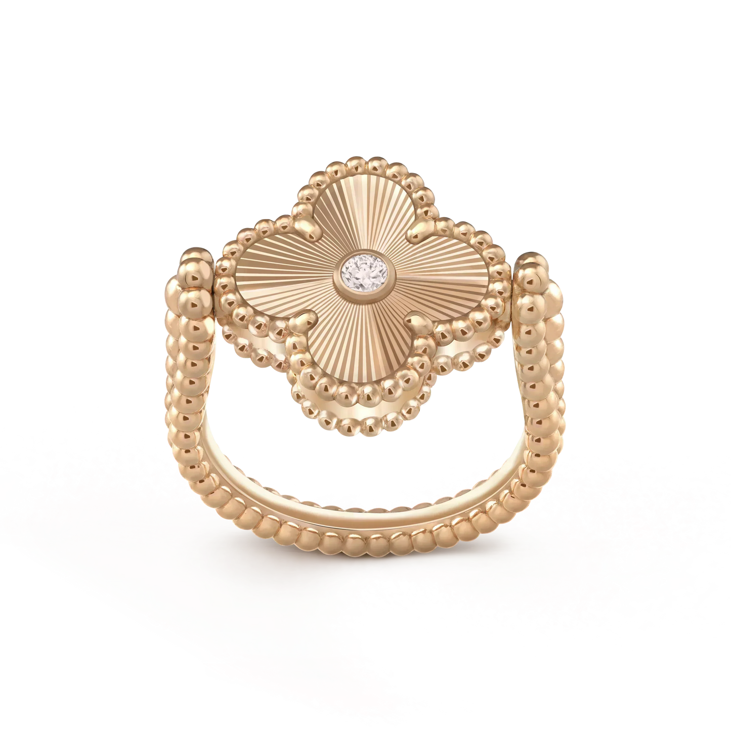 [LORA]CLOVER RIVERSIBLE PINK GOLD RING