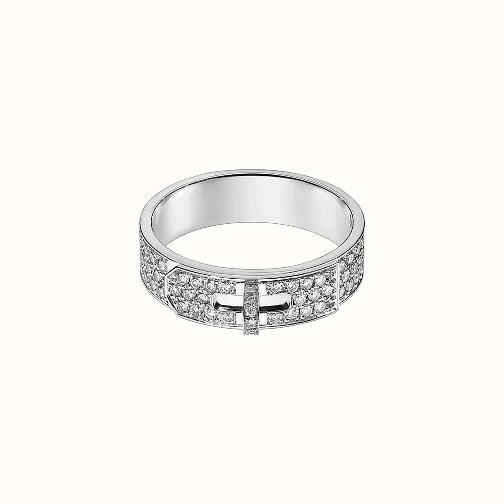 [LORA]KELLY SILVER DIAMOND RING
