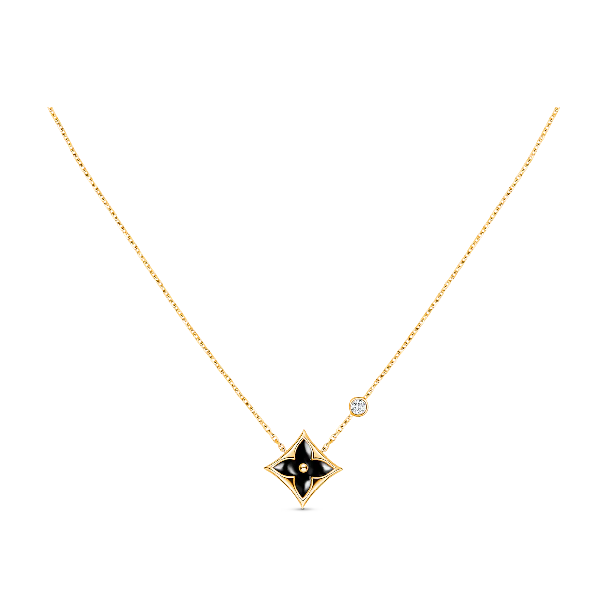 [LORA]STAR BLACK MOP NECKLACE