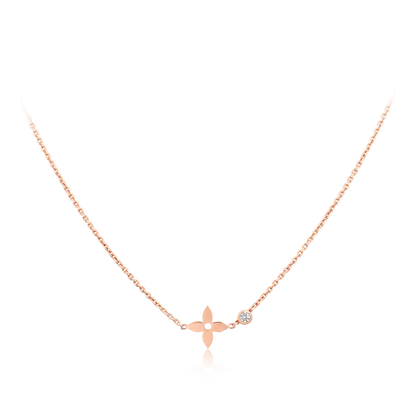[LORA]BLOSSOM PENDANT PINK GOLD AND DIAMOND