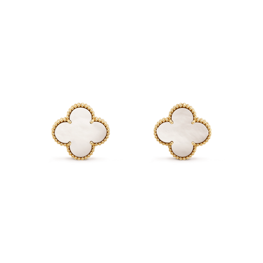 [LORA]CLOVER MINI GOLD EARRINGS