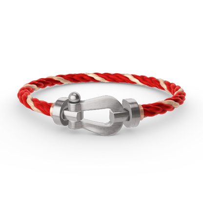 [LORA]FORCE LARGE HORSESHOE NO DIAMOND BRACELET SILVER