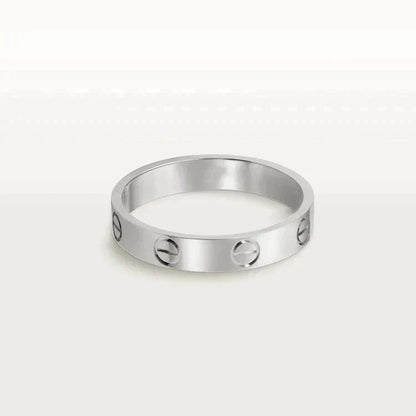[LORA]LOVE RING 4MM 1 DIAMOND SILVER